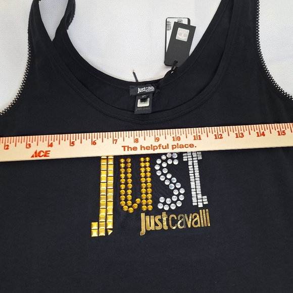Roberto Cavalli haute couture bling tank top size XL. - Picture 4 of 10